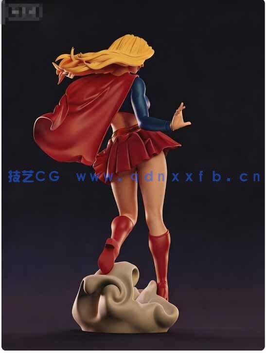 [独立角色] 女超人DC动漫角色雕塑雕刻3D模型(图7)