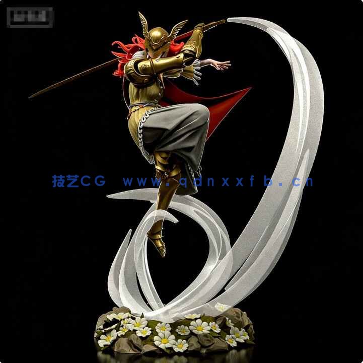 [独立角色] 玛莲妮亚战斗姿势艾尔登法环游戏角色雕塑3D打印模型(图1)