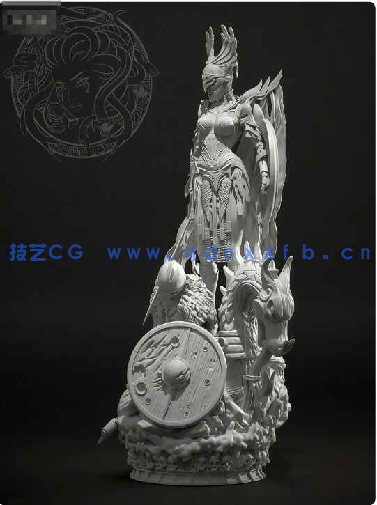 [独立角色] 玛莲妮亚战斗姿势《艾尔登法环》游戏角色雕塑雕刻3D模型(图8)