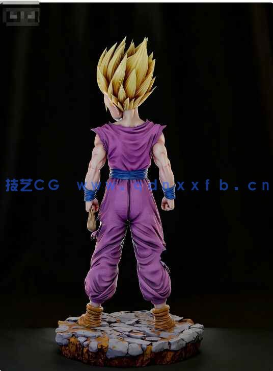 [独立角色] 孙悟饭超级赛亚人2《七龙珠》动漫角色雕塑雕刻3D模型(图7)
