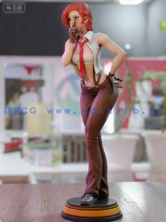 [独立角色] 温妮莎《拳皇》游戏角色雕塑3D打印模型(图4)
