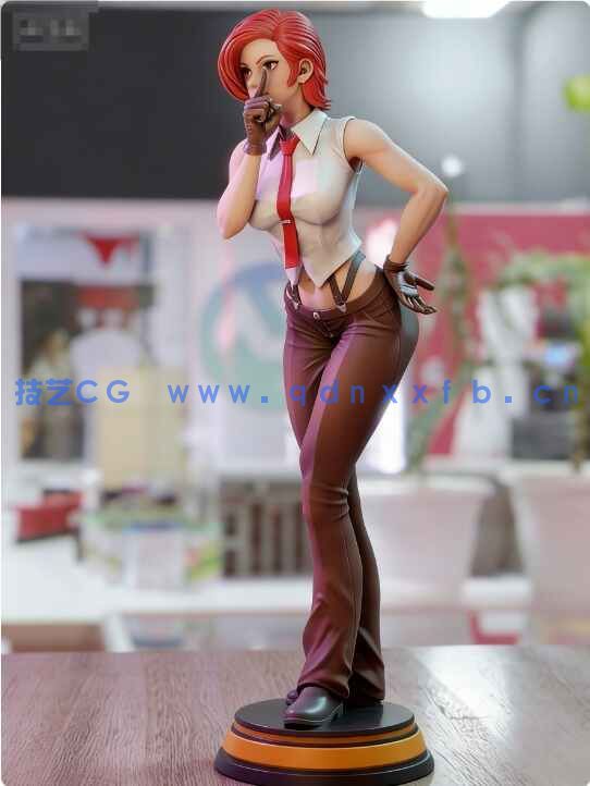 [独立角色] 温妮莎《拳皇》游戏角色雕塑3D打印模型(图5)