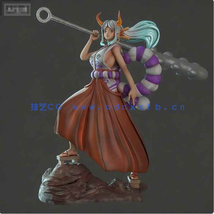 [独立角色] 大和《海贼王航海王》动漫角色雕塑3D打印模型(图2)