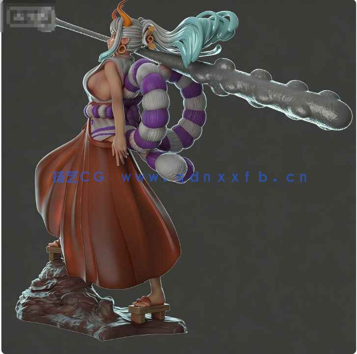 [独立角色] 大和《海贼王航海王》动漫角色雕塑3D打印模型(图4)