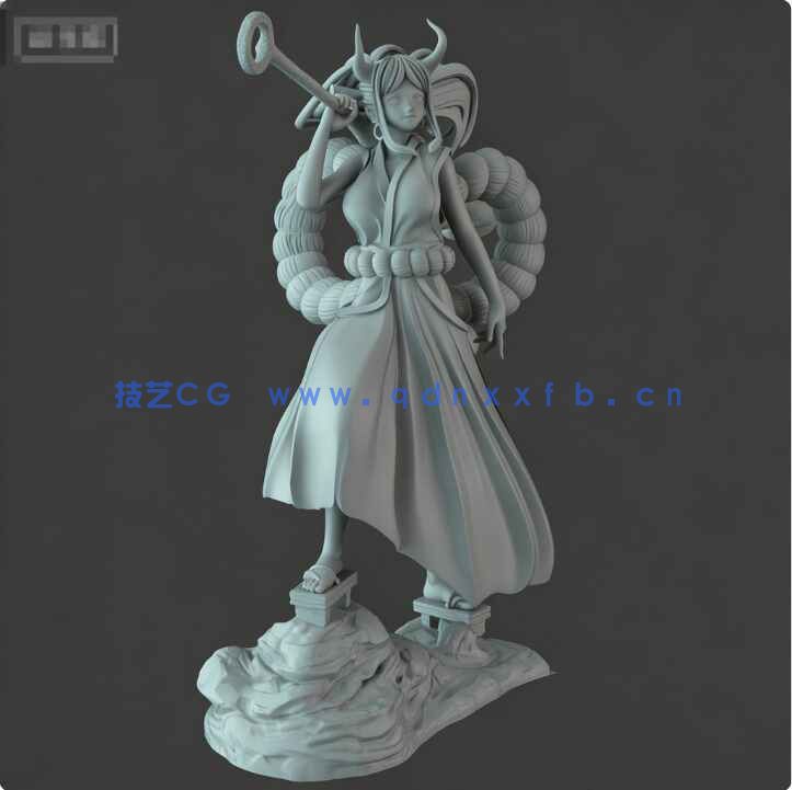 [独立角色] 大和《海贼王航海王》动漫角色雕塑3D打印模型(图6)