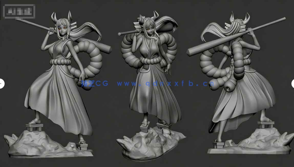 [独立角色] 大和《海贼王航海王》动漫角色雕塑3D打印模型(图7)