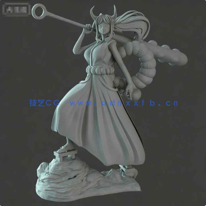 [独立角色] 大和《海贼王航海王》动漫角色雕塑3D打印模型(图5)