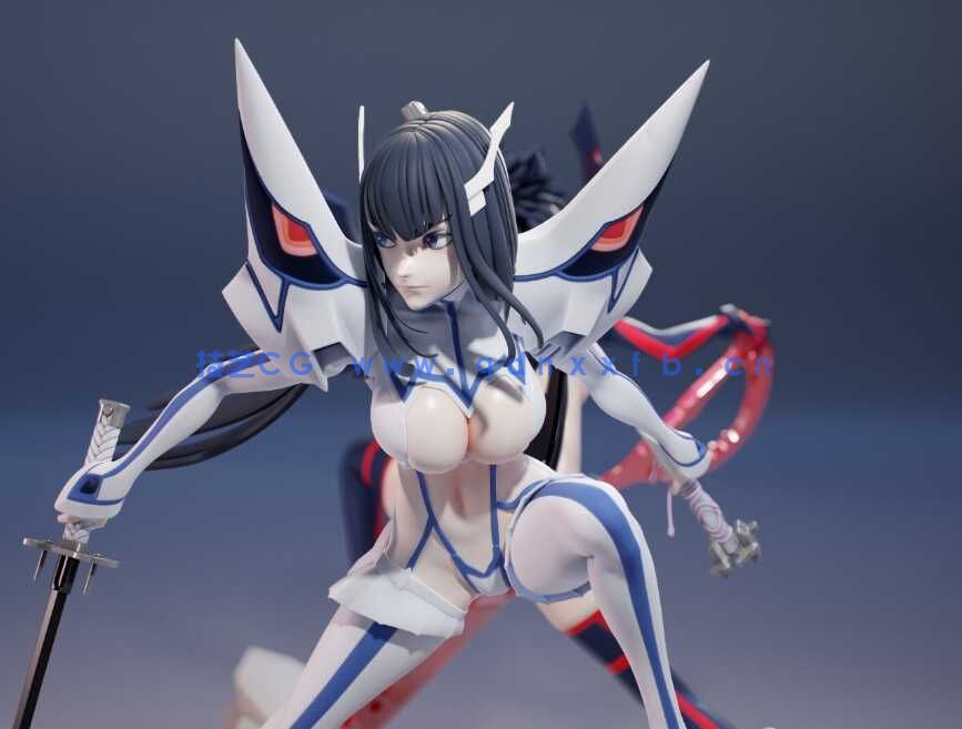 [独立角色] 缠流子和鬼龙院皐月《斩服少女》动漫角色雕塑3D打印模型(图3)