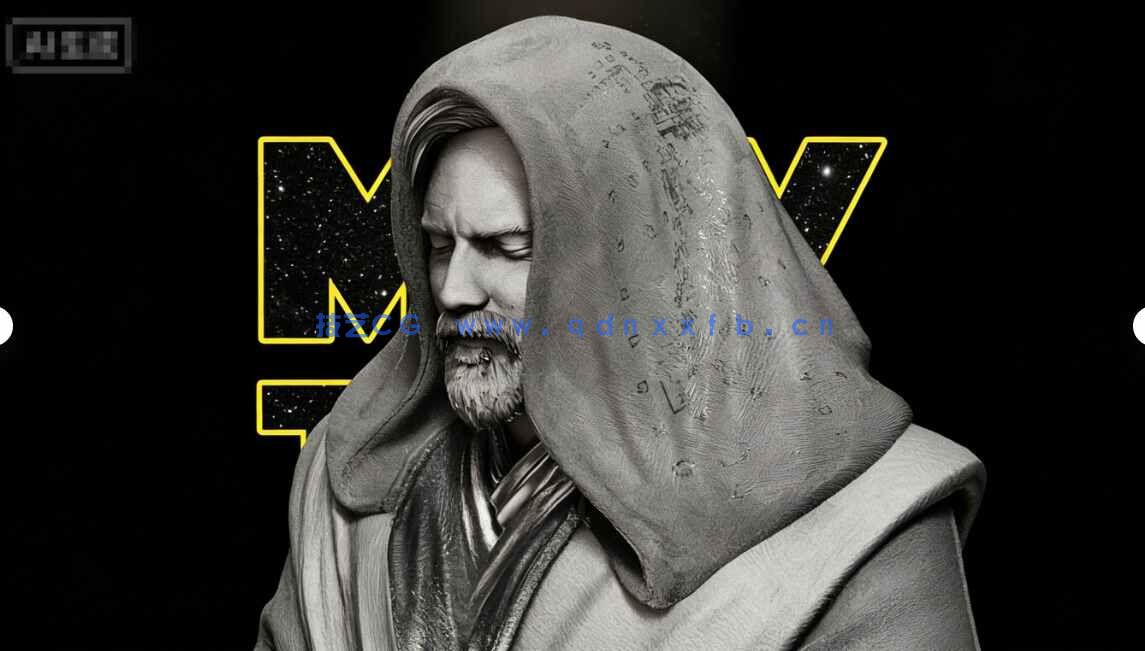 [独立角色] 欧比旺绝地大师《星球大战》影视角色雕塑3D打印模型(图4)