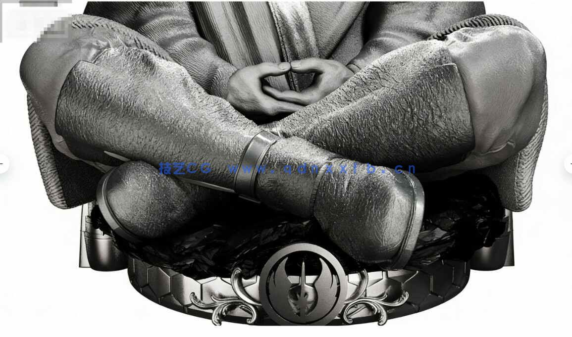 [独立角色] 欧比旺绝地大师《星球大战》影视角色雕塑3D打印模型(图2)