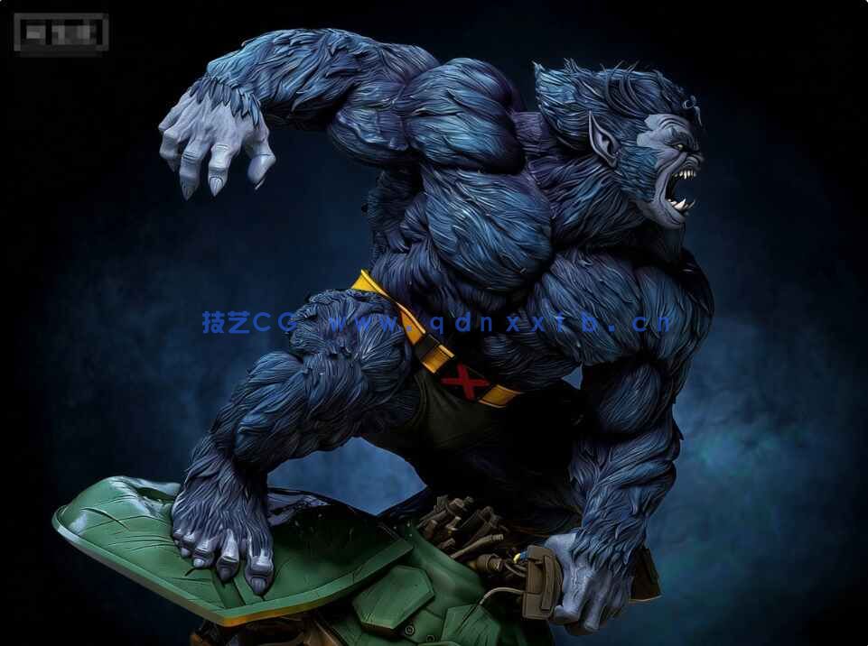 [独立角色] 野兽Beast超级英雄《X战警》动漫角色雕塑3D打印模型(图5)