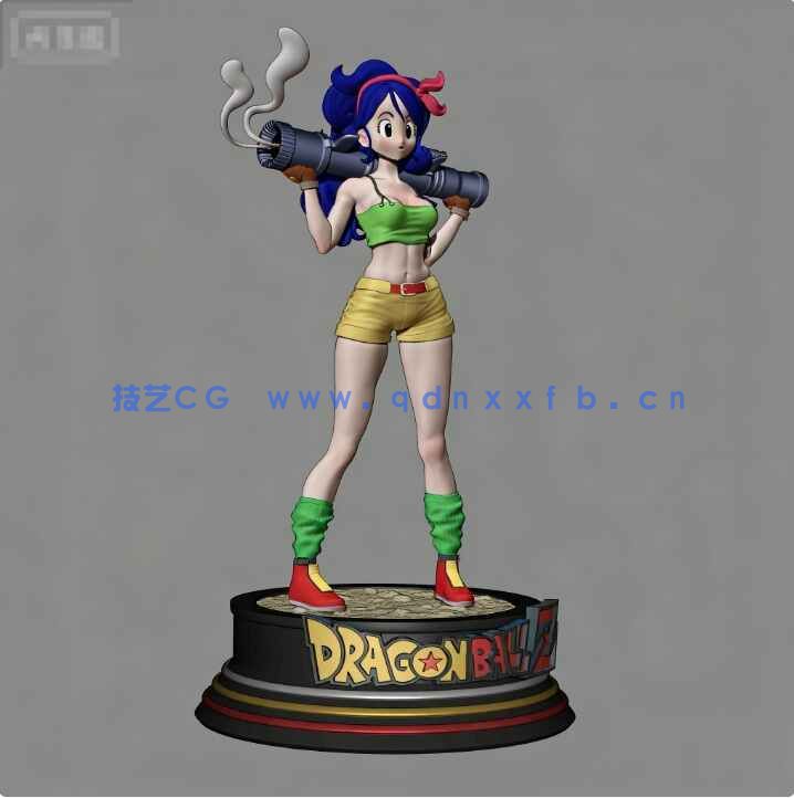[独立角色] 兰琪《龙珠》动漫角色雕塑3D打印模型(图1)
