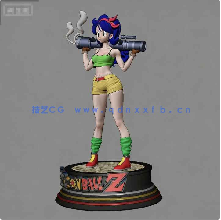 [独立角色] 兰琪《龙珠》动漫角色雕塑3D打印模型(图2)