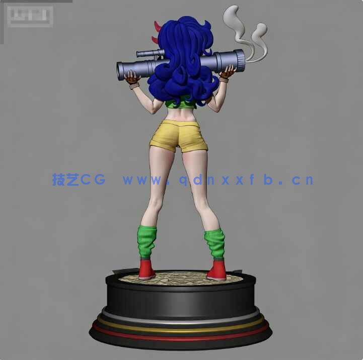 [独立角色] 兰琪《龙珠》动漫角色雕塑3D打印模型(图3)