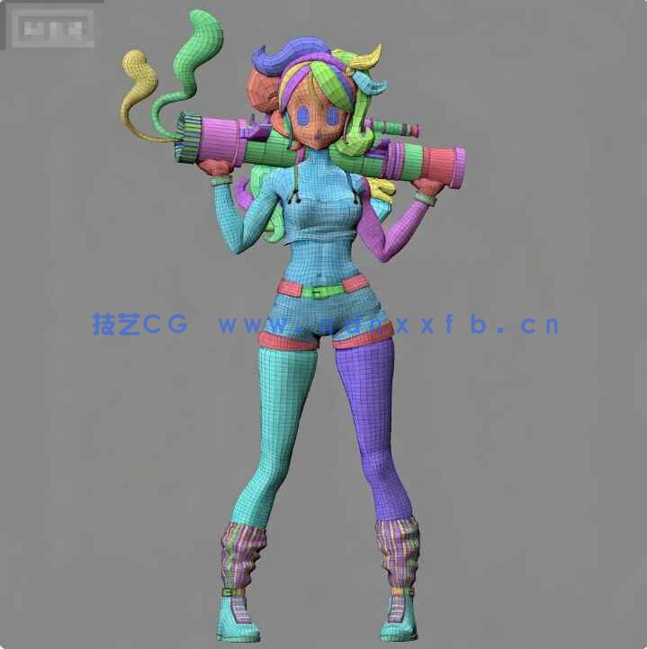 [独立角色] 兰琪《龙珠》动漫角色雕塑3D打印模型(图6)