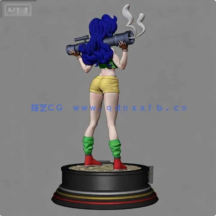 [独立角色] 兰琪《龙珠》动漫角色雕塑3D打印模型(图4)