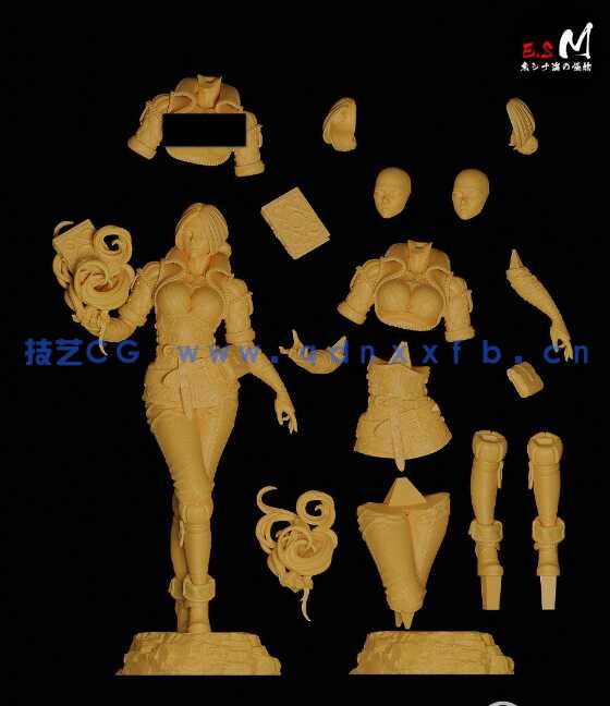 [独立角色] 特莉丝梅莉葛德《巫师猎魔人》游戏角色雕塑3D打印模型(图1)