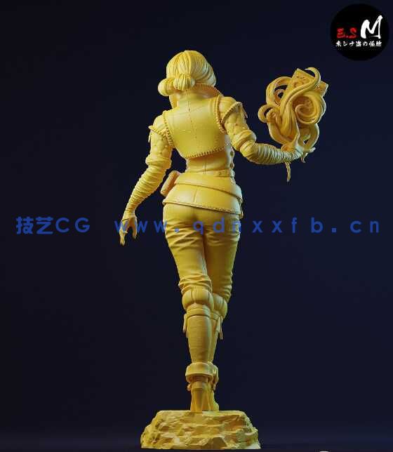 [独立角色] 特莉丝梅莉葛德《巫师猎魔人》游戏角色雕塑3D打印模型(图8)
