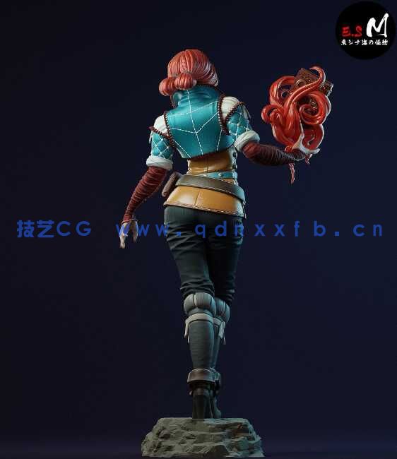 [独立角色] 特莉丝梅莉葛德《巫师猎魔人》游戏角色雕塑3D打印模型(图7)