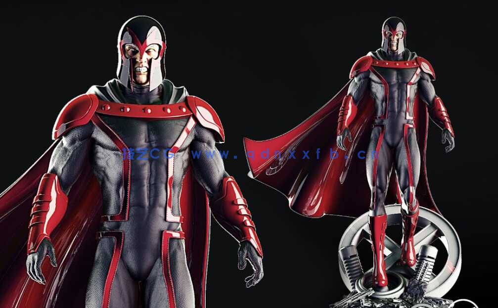 [独立角色] 万磁王《X战警》影视动漫角色雕塑3D打印模型(图1)