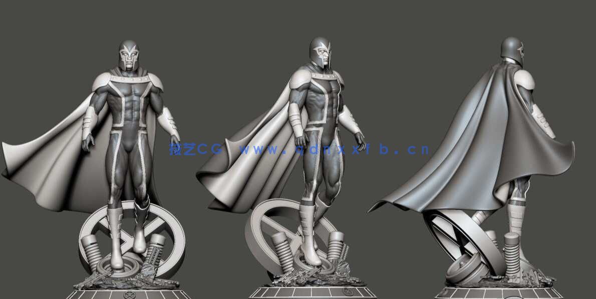 [独立角色] 万磁王《X战警》影视动漫角色雕塑3D打印模型(图2)
