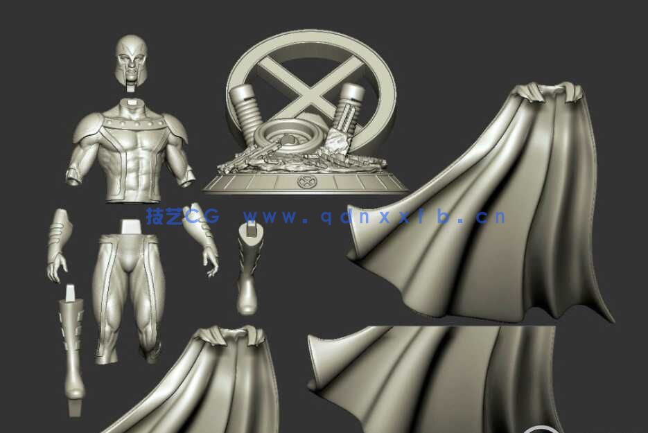 [独立角色] 万磁王《X战警》影视动漫角色雕塑3D打印模型(图3)