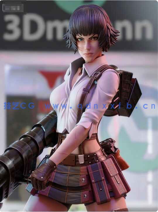 [独立角色] 蕾蒂《鬼泣3》女主角游戏角色雕塑3D打印模型(图1)