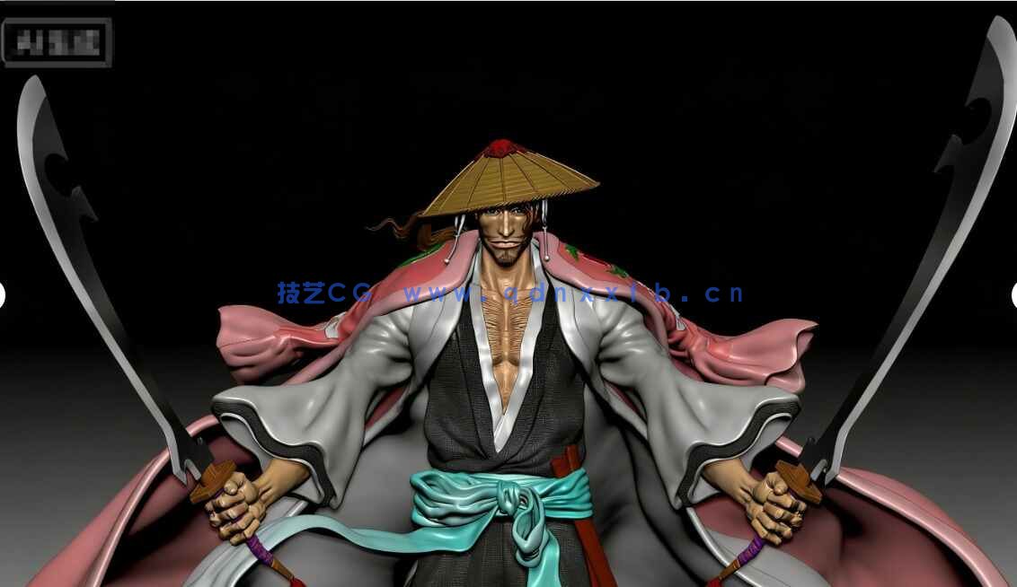 [独立角色] 京乐春水《死神》动漫角色雕塑3D打印模型(图2)