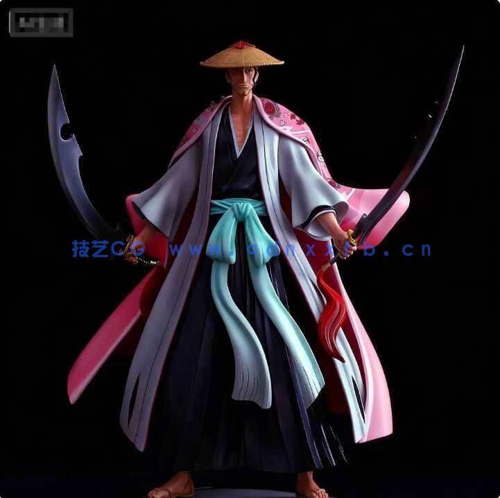 [独立角色] 京乐春水《死神》动漫角色雕塑3D打印模型(图1)