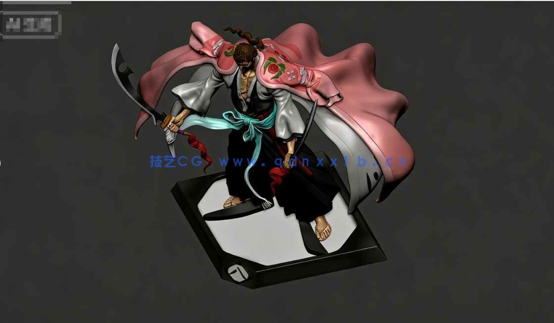 [独立角色] 京乐春水《死神》动漫角色雕塑3D打印模型(图6)