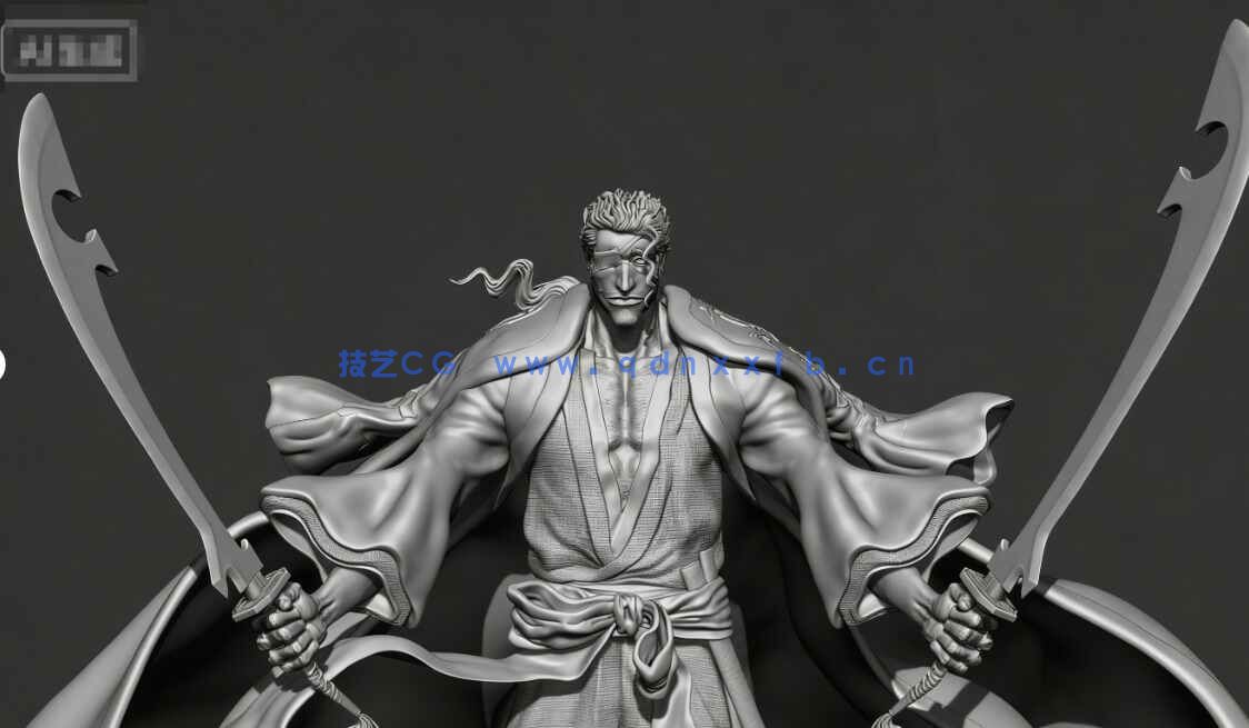 [独立角色] 京乐春水《死神》动漫角色雕塑3D打印模型(图4)