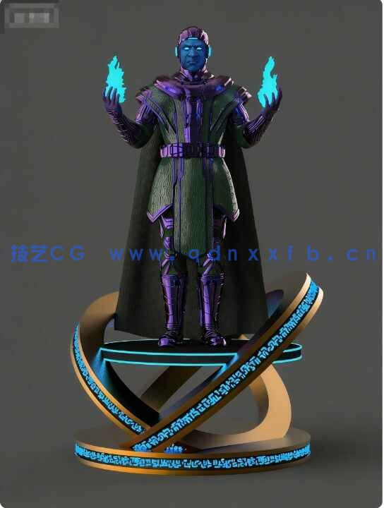 [独立角色] 征服者康漫威动漫角色雕塑3D模型(图2)