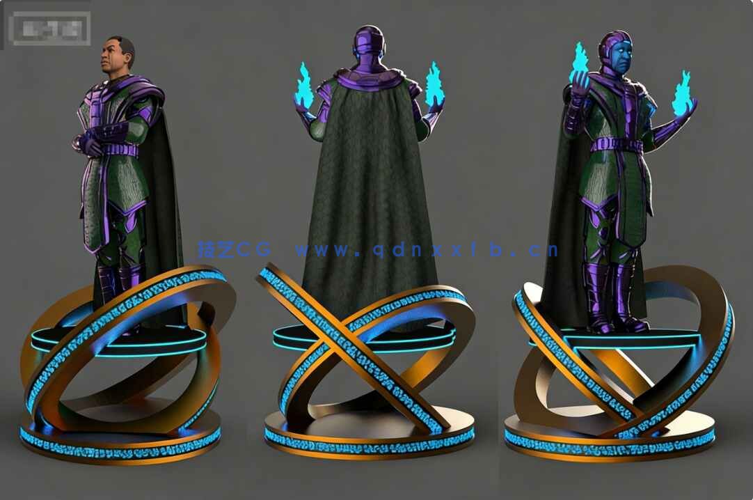 [独立角色] 征服者康漫威动漫角色雕塑3D模型(图4)