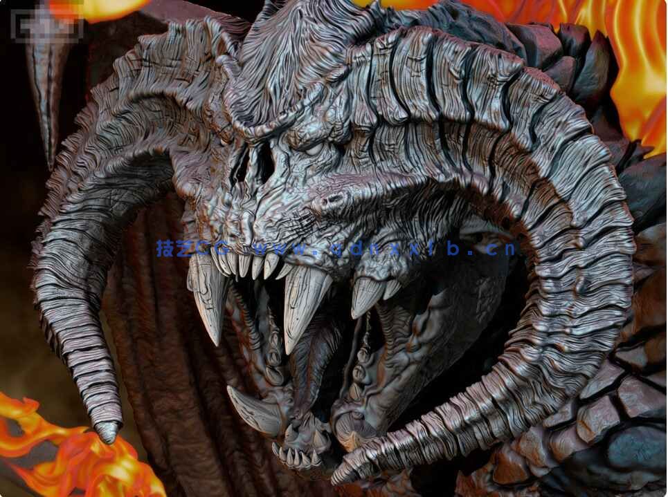 [独立角色] 炎魔Balrog影视角色雕塑3D打印模型(图7)