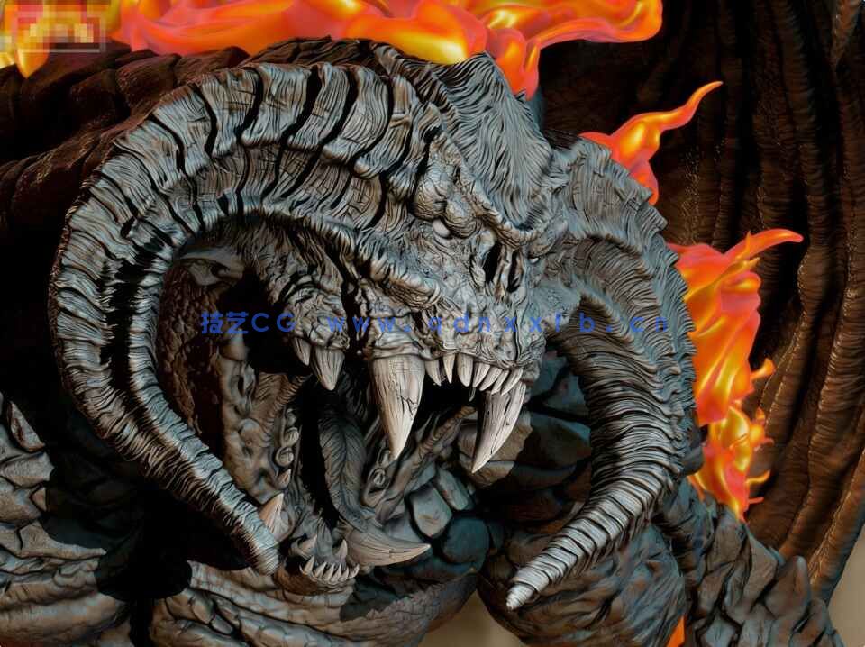 [独立角色] 炎魔Balrog影视角色雕塑3D打印模型(图8)