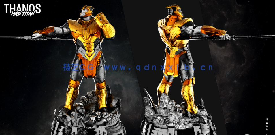 [独立角色] 灭霸漫威动漫角色雕塑3D打印模型(图2)