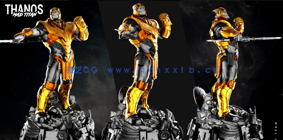 [独立角色] 灭霸漫威动漫角色雕塑3D打印模型(图5)