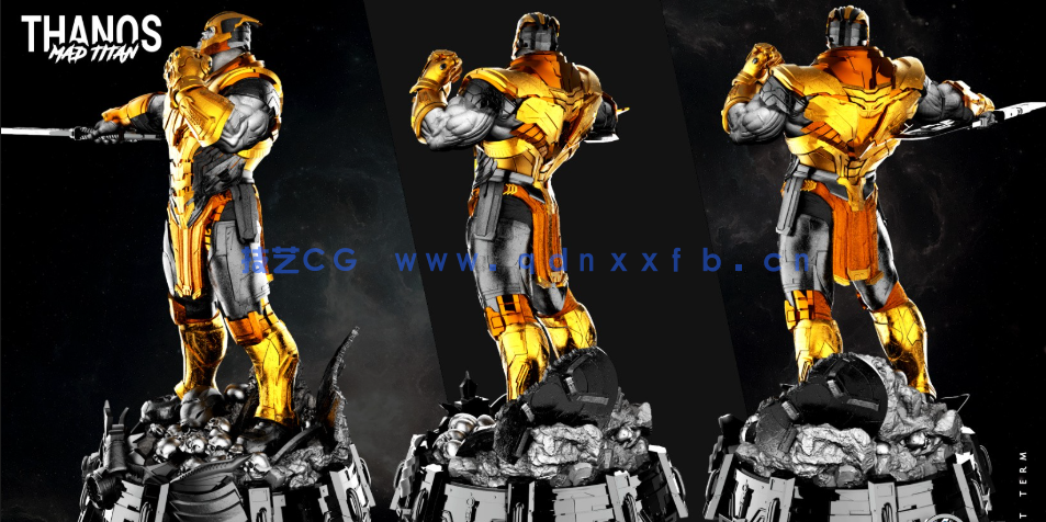 [独立角色] 灭霸漫威动漫角色雕塑3D打印模型(图6)