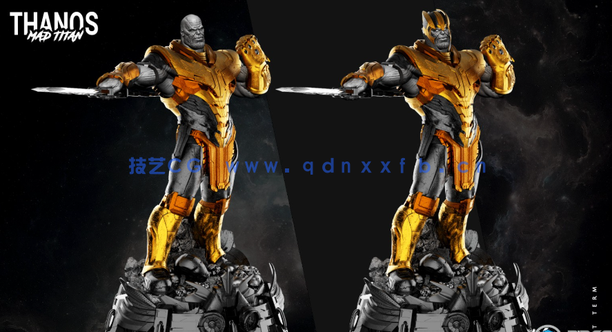 [独立角色] 灭霸漫威动漫角色雕塑3D打印模型(图7)