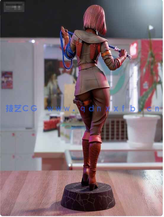 [独立角色] 薇普Whip《拳皇》游戏角色雕刻手办3D打印模型(图5)