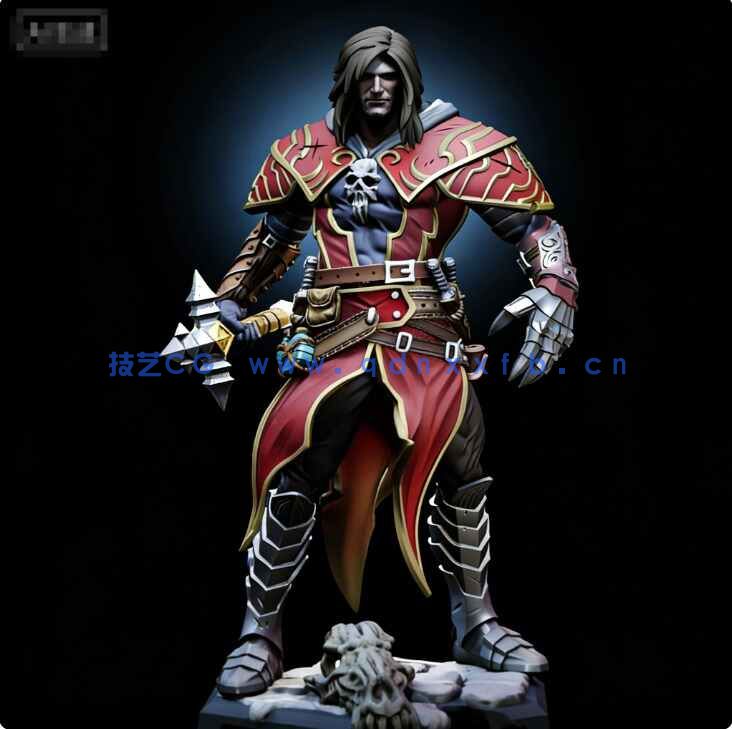 [独立角色] 吸血鬼德古拉暗影之王游戏角色雕塑3D打印模型(图1)