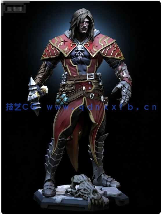 [独立角色] 吸血鬼德古拉暗影之王游戏角色雕塑3D打印模型(图6)