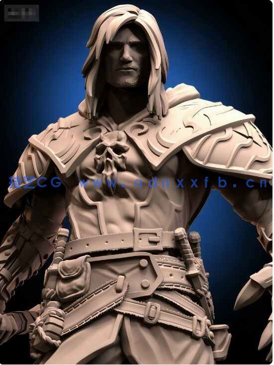 [独立角色] 吸血鬼德古拉暗影之王游戏角色雕塑3D打印模型(图7)