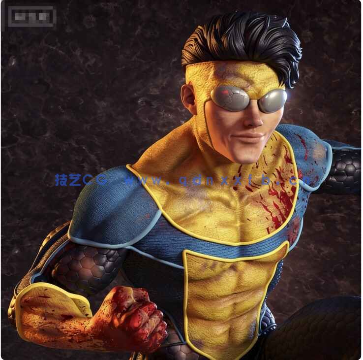 [独立角色] 无敌少侠动漫角色雕塑3D打印模型(图2)