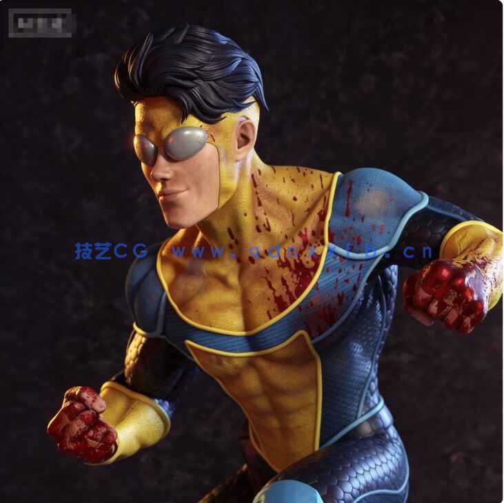 [独立角色] 无敌少侠动漫角色雕塑3D打印模型(图3)