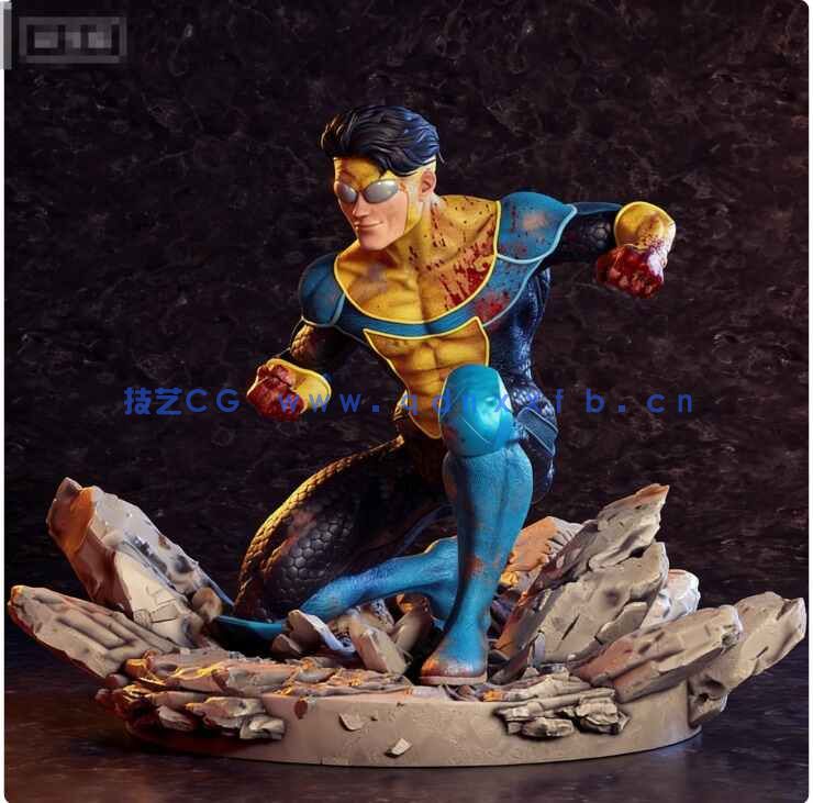 [独立角色] 无敌少侠动漫角色雕塑3D打印模型(图4)