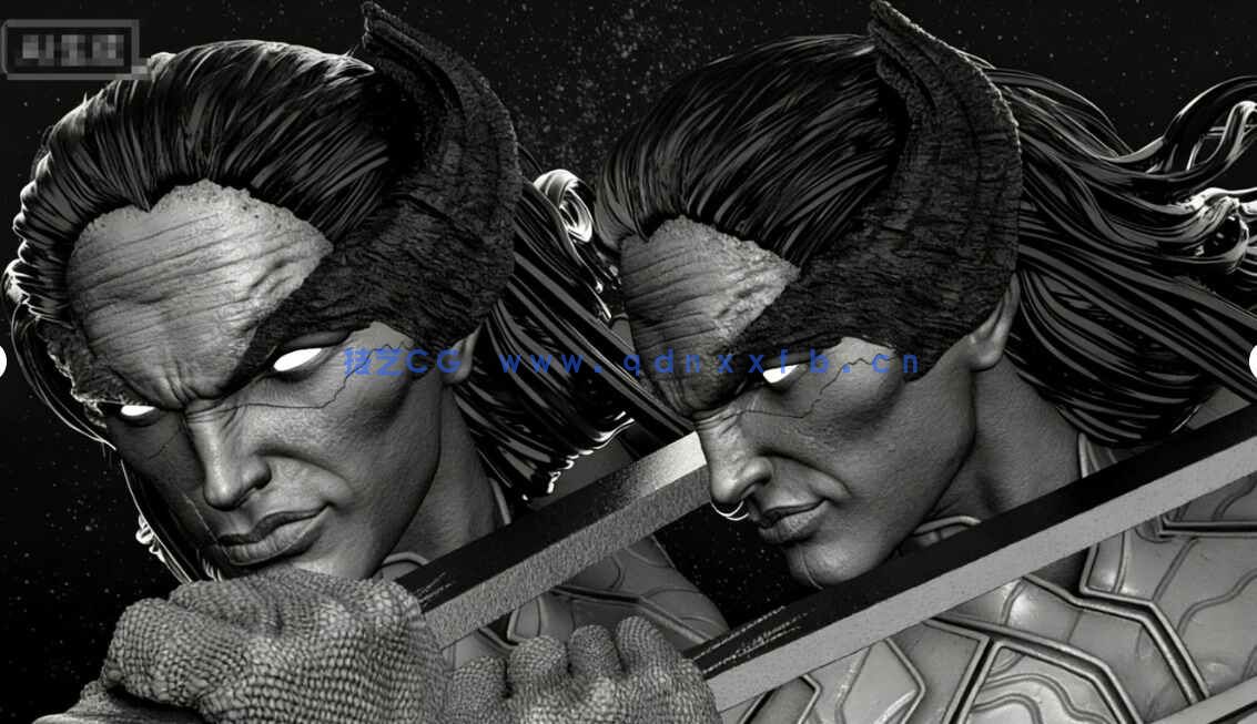 [独立角色] 暗夜比邻星漫威动漫角色雕塑3D打印模型(图3)