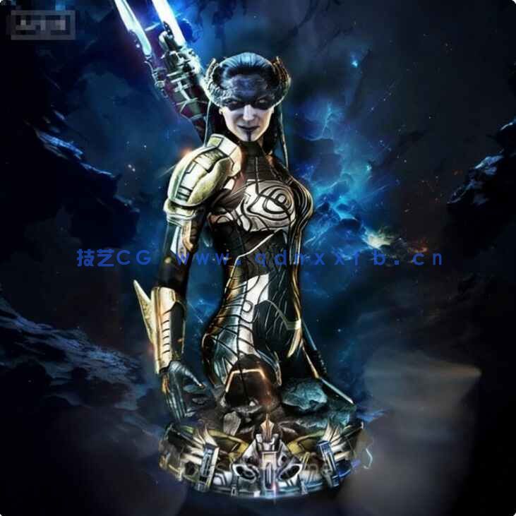 [独立角色] 暗夜比邻星漫威动漫角色雕塑3D打印模型(图2)