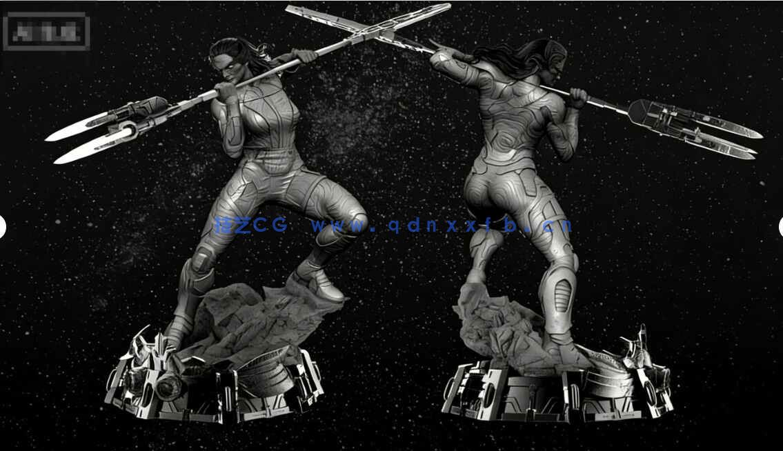 [独立角色] 暗夜比邻星漫威动漫角色雕塑3D打印模型(图8)