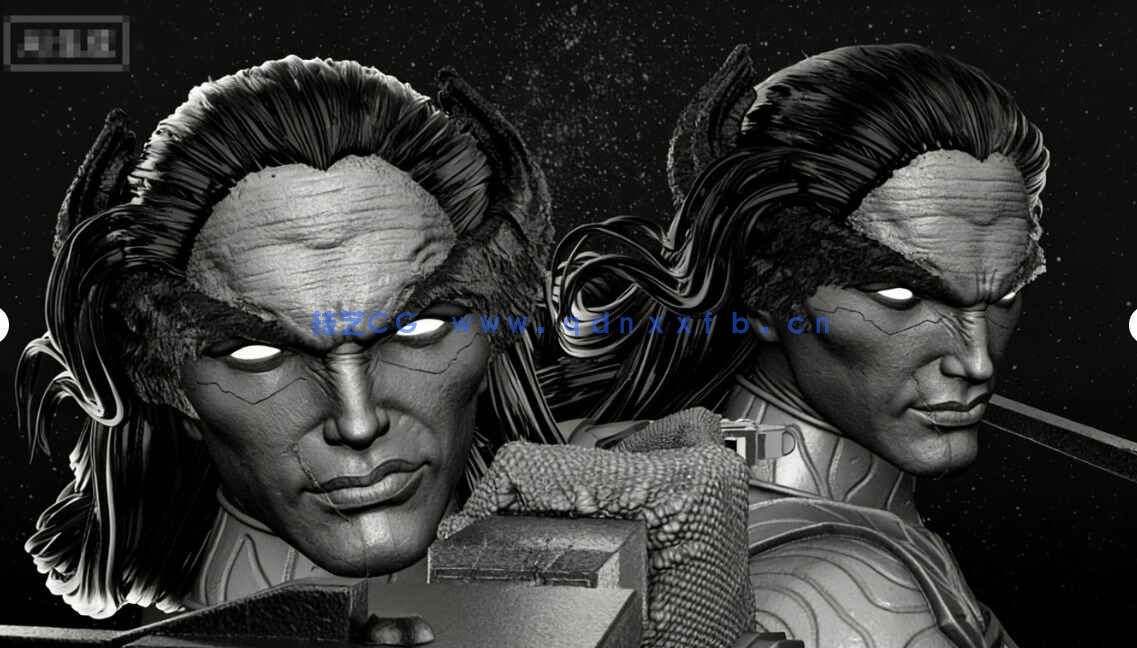 [独立角色] 暗夜比邻星漫威动漫角色雕塑3D打印模型(图4)